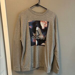 Adidas X Zoe Saldana Gray Crewneck Sweater
